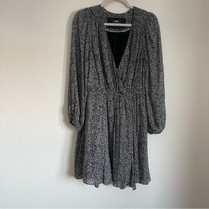 Maeve low neck long sleeve dress